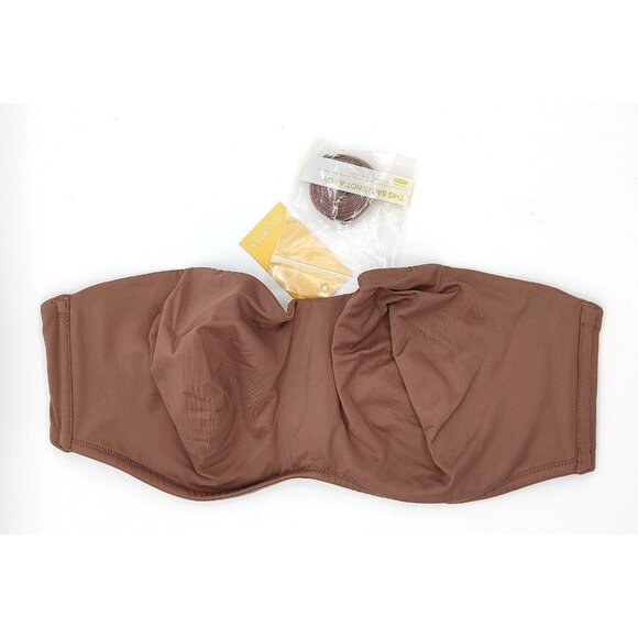 DELIMIRA Women's Strapless Bra Unlined Underwire Minimizer Plus Size Support 38D - Picture 2 of 7